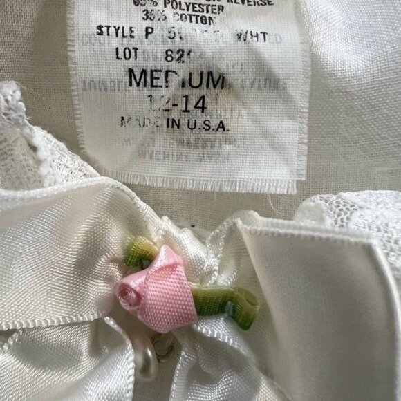 Vintage Gilligan & O’Malley White Lace Gown Dress - Romantic Bridal - Picture 7 of 8